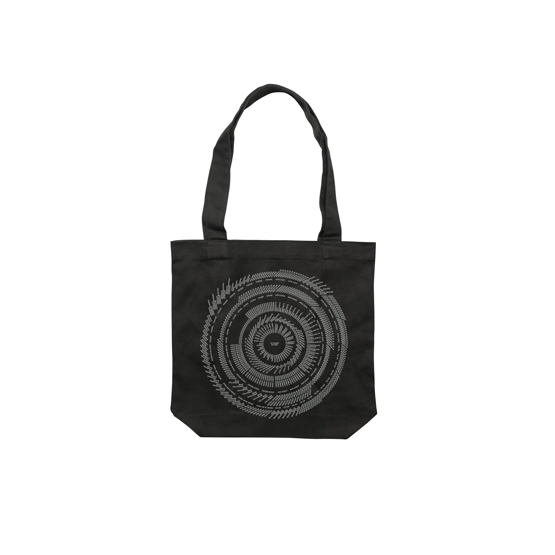 10 Years / Black Tote Bag