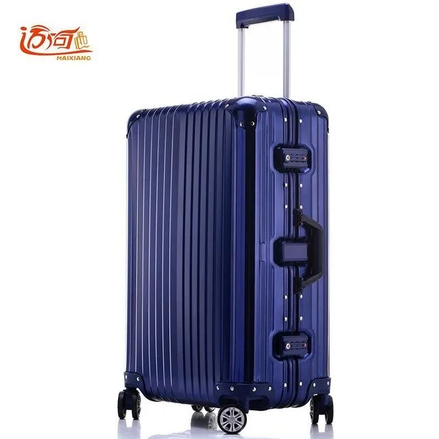 100% Fully Aluminum-Magnesium Alloy Travel Trolley Luggage 20/25 Inch Female Male Suitcase Carry On