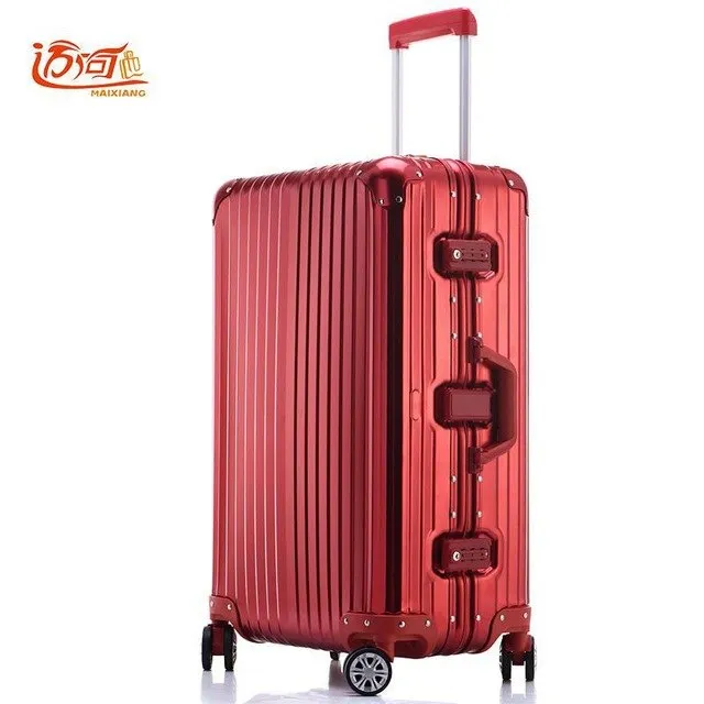 100% Fully Aluminum-Magnesium Alloy Travel Trolley Luggage 20/25 Inch Female Male Suitcase Carry On