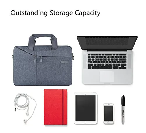 13-13.3 Inch Laptop Sleeve Bag Briefcase, Ekoos Waterproof Notebook Carrying Case Shoulder Bag