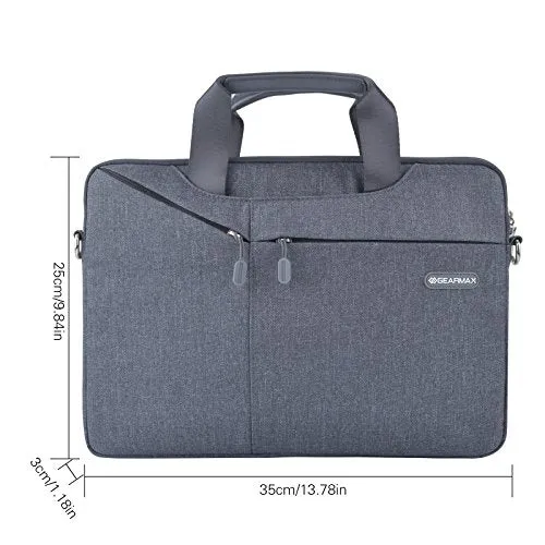 13-13.3 Inch Laptop Sleeve Bag Briefcase, Ekoos Waterproof Notebook Carrying Case Shoulder Bag