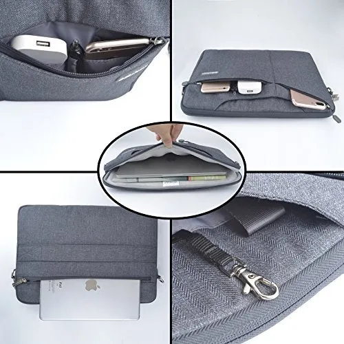 13-13.3 Inch Laptop Sleeve Bag Briefcase, Ekoos Waterproof Notebook Carrying Case Shoulder Bag