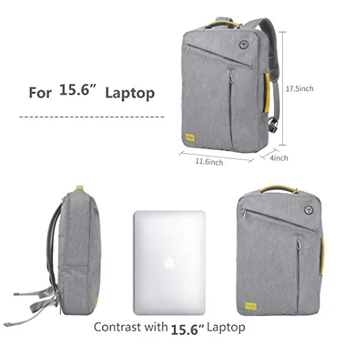 15.6 inches Laptop Backpack Computer Cases, Convertible Business Backpack Briefcase Messenger Bag, Multi-Functional Travel Rucksack Daypack School Bookbag Handbag for Women Men Students