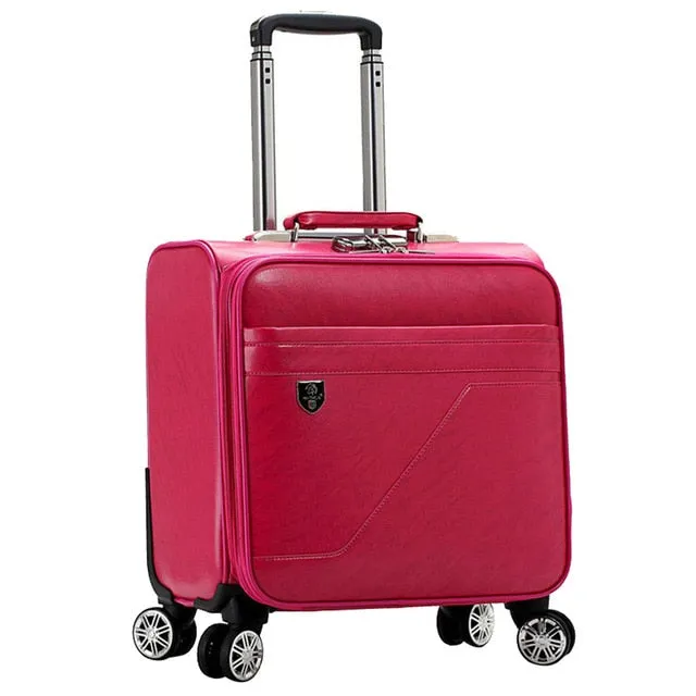 16 Inch Rolling Luggage Suitcase Boarding Case Travel Luggage Spinner Cases Trolley Suitcase