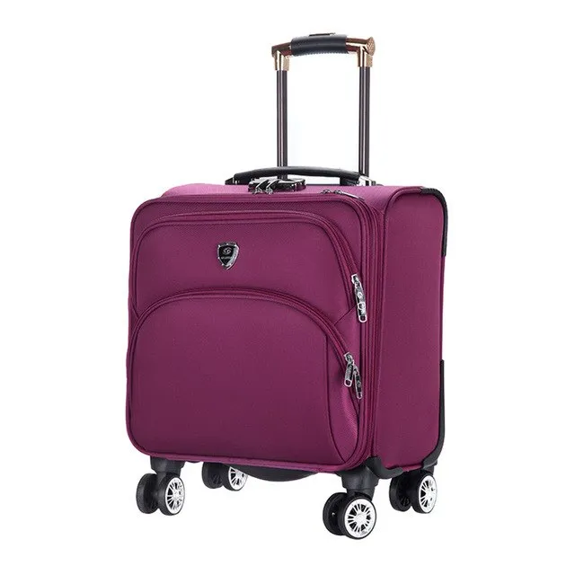 16 Inch Waterproof Oxford Suitcase Trolley Luggage Business Trolley Case Men'S Suitcase Travel