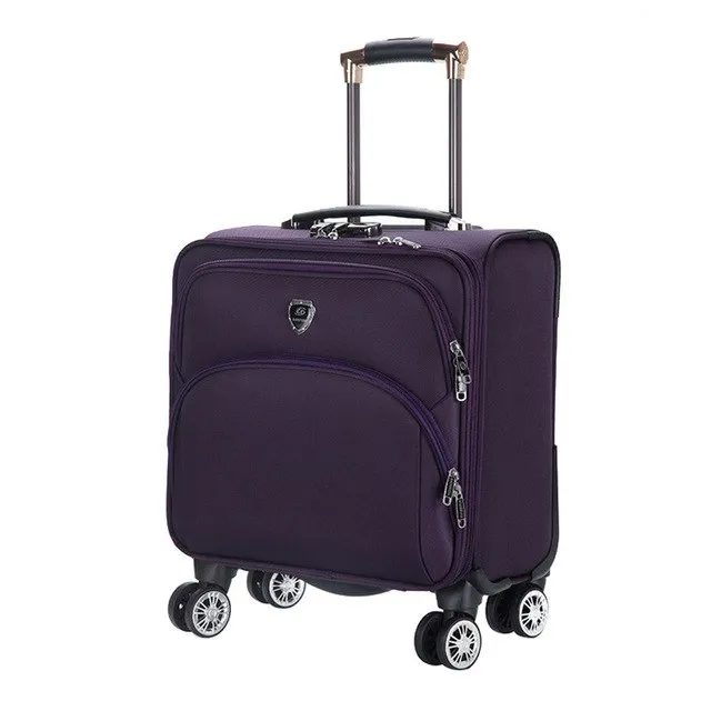 16 Inch Waterproof Oxford Suitcase Trolley Luggage Business Trolley Case Men'S Suitcase Travel