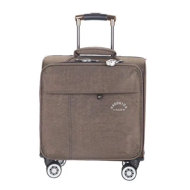 16 Inch Waterproof Oxford Suitcase Trolley Luggage Business Trolley Case Men'S Suitcase Women