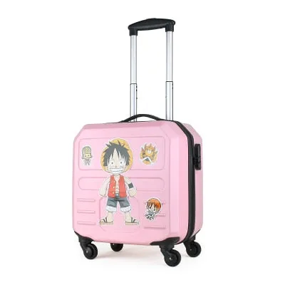 16 Inches Creative Computer Case Girl Students Abs Pc Trolley Case Woman Travel Luggage Suitcase