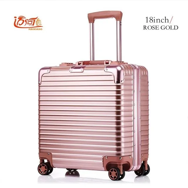 18 Inch Maleta Cabina Sac Voyages A Roues Travel Suitcase Aluminium Trolley Valigia Alluminio