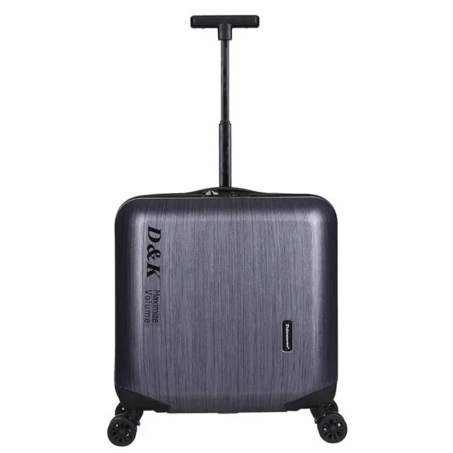 18 Inches Aluminum Alloy Frame Business Trip Travel Malas De Viagem Com Rodinhas Trolley Suitcase