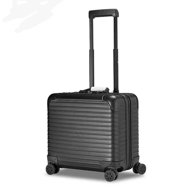 18 Inches Aluminum Alloy Frame Business Trip Travel Malas De Viagem Com Rodinhas Trolley Suitcase