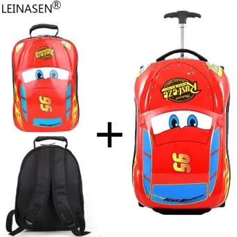 18Inch Kids Suitcase 3D Car Travel Luggage Children Travel Trolley Suitcase Wheels Child Suitcase