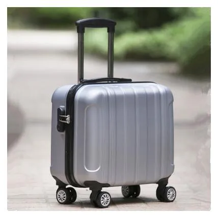 18" Travel Luggage Suitcase Spinner Wheels Boarding Case Trolley Suitcase  Wheeled Travel Rolling