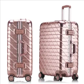 20 24 26 29''Aluminum Large Capacity Pc Shell Suitcase Tsa Lock Carry On Spinner Wheel Travel