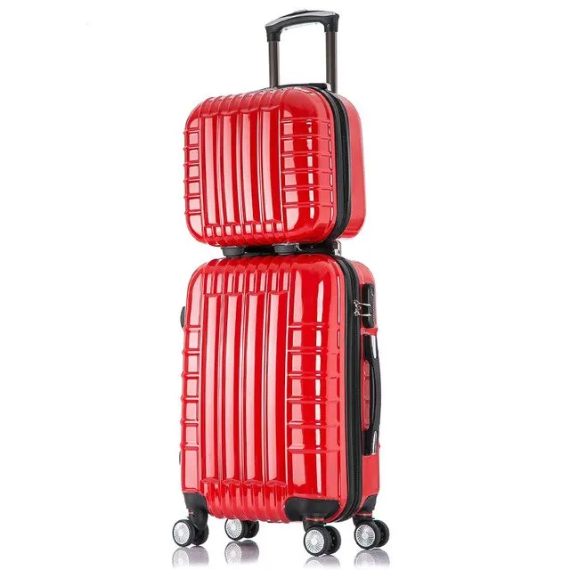 20 24 Inch Universal Wheel Rolling Carry-Ons Luggage Travel Case New Red Married Abs Pc Suitcase