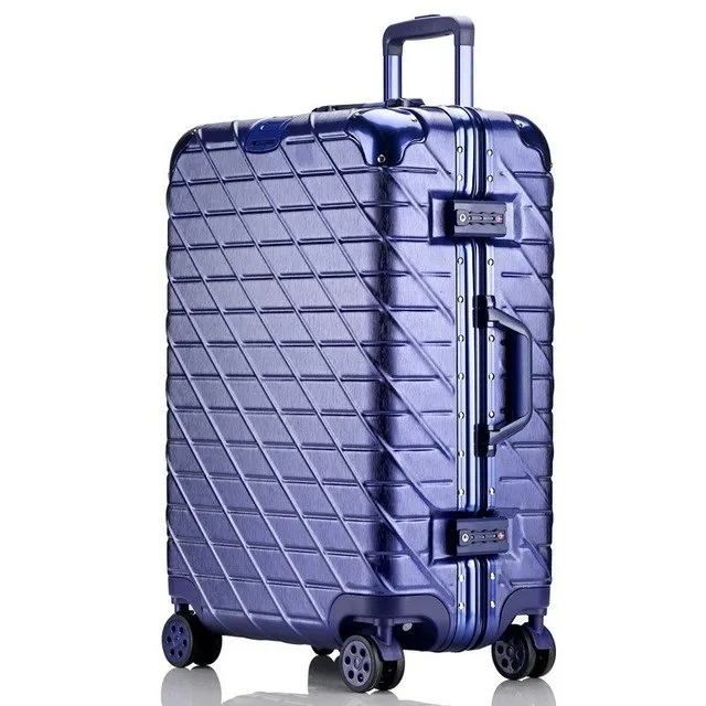 20 "24" 26 "29" Inch Aluminum Frame   Pc   Abs Hardside Luggage, Vintage Rolling Suitcase,