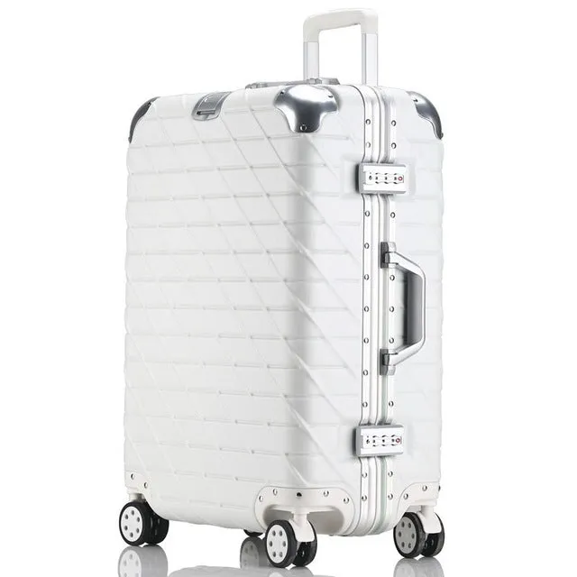 20 "24" 26 "29" Inch Aluminum Frame   Pc   Abs Hardside Luggage, Vintage Rolling Suitcase,