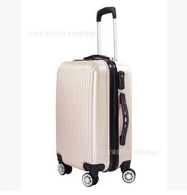 20"24" Carry-On Suitcase With Wheels Unisex Pink Luggage Travel Bag Trolley Bags Children'S