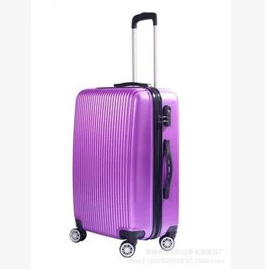 20"24" Carry-On Suitcase With Wheels Unisex Pink Luggage Travel Bag Trolley Bags Children'S