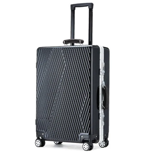 20"24" Inch Aluminum Frame Pc Luggage Bag,Multiwheel Suitcase,Nniversal Wheel Travel Box