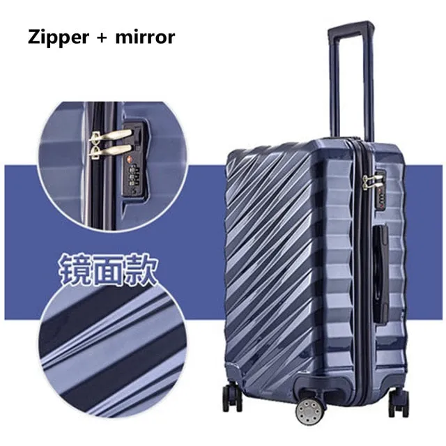 20"24"26"28"Inch Aluminum Alloy Frame Business Trip Travel Trolley Suitcase Carry On Luggage