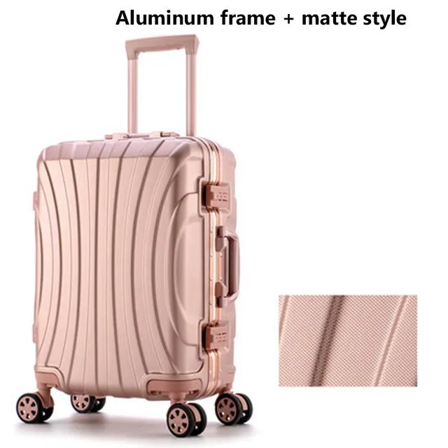 20"24"26"28"Inch Aluminum Alloy Frame Business Trip Travel Trolley Suitcase Carry On Luggage