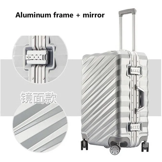 20"24"26"28"Inch Aluminum Alloy Frame Business Trip Travel Trolley Suitcase Carry On Luggage