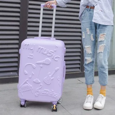 20"24"Inch New Trolley Case, Fashion Rolling Luggage ,Women Travel Suitcase Bag, Universal Wheel