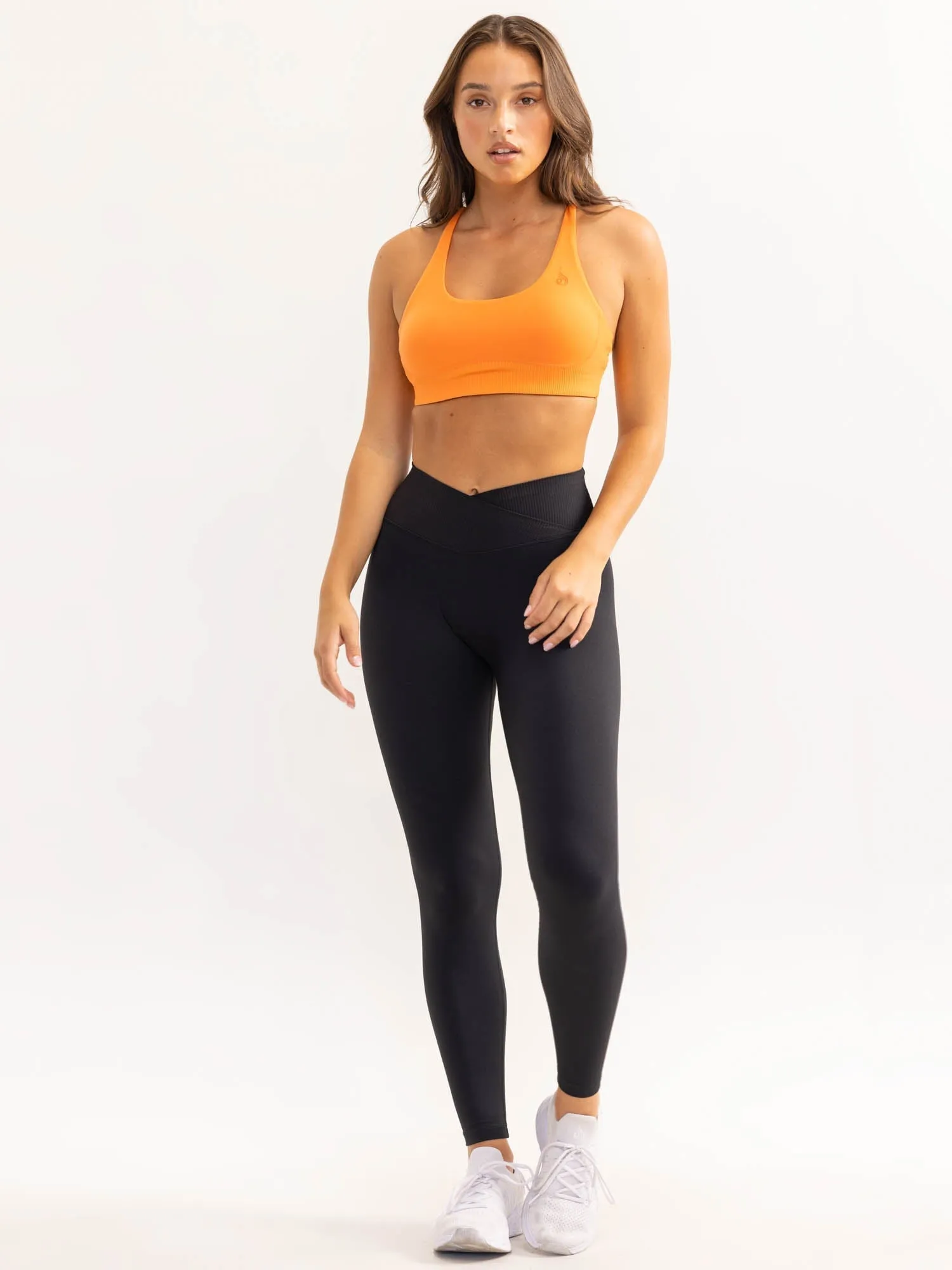 Activate Scoop Neck Sports Bra - Tangerine