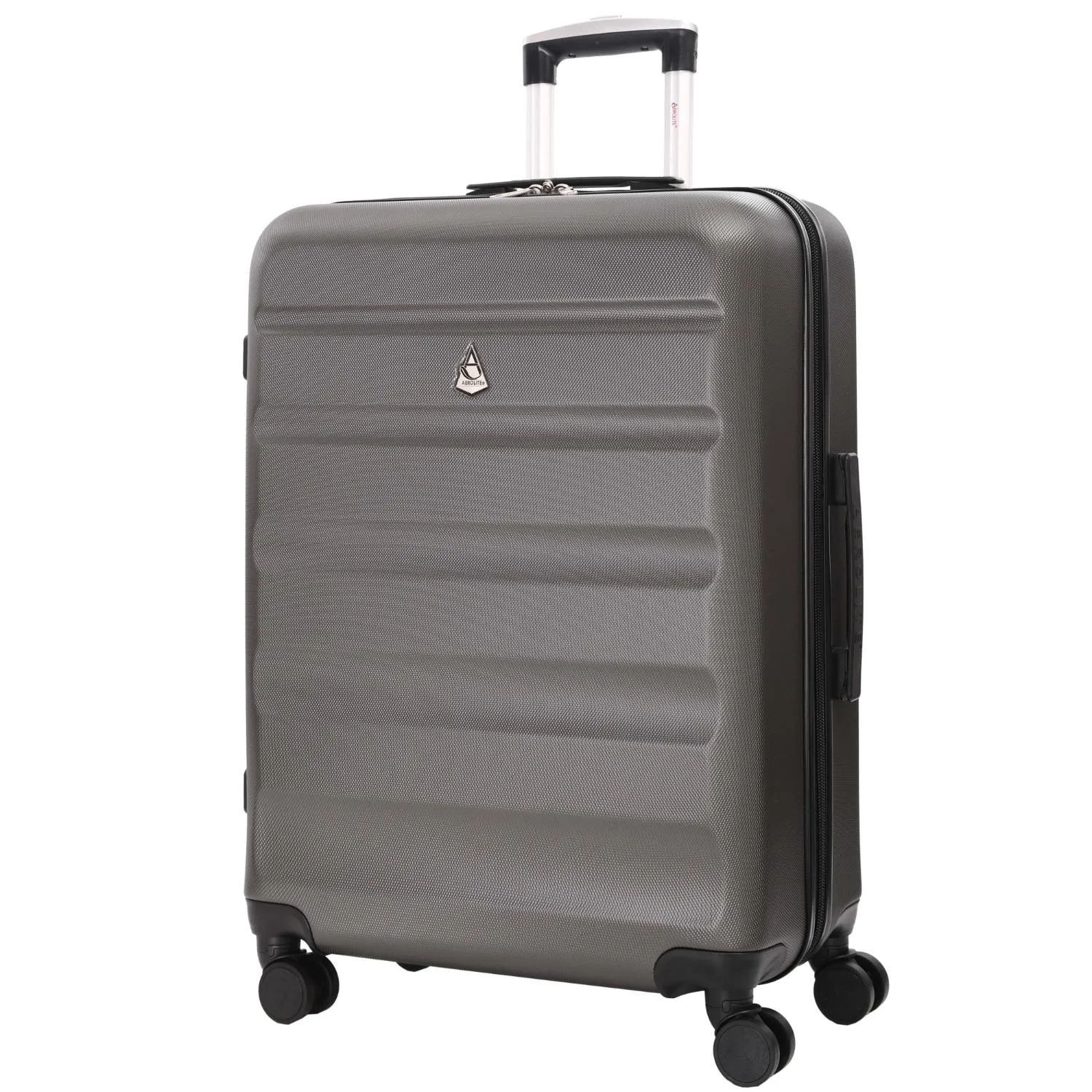 Aerolite 55cm (55x35x20cm) Lightweight Hard Shell 21" Cabin Suitcase   Aerolite 25" Medium (69x50x27cm) Suitcase, 82L with 8 Wheels