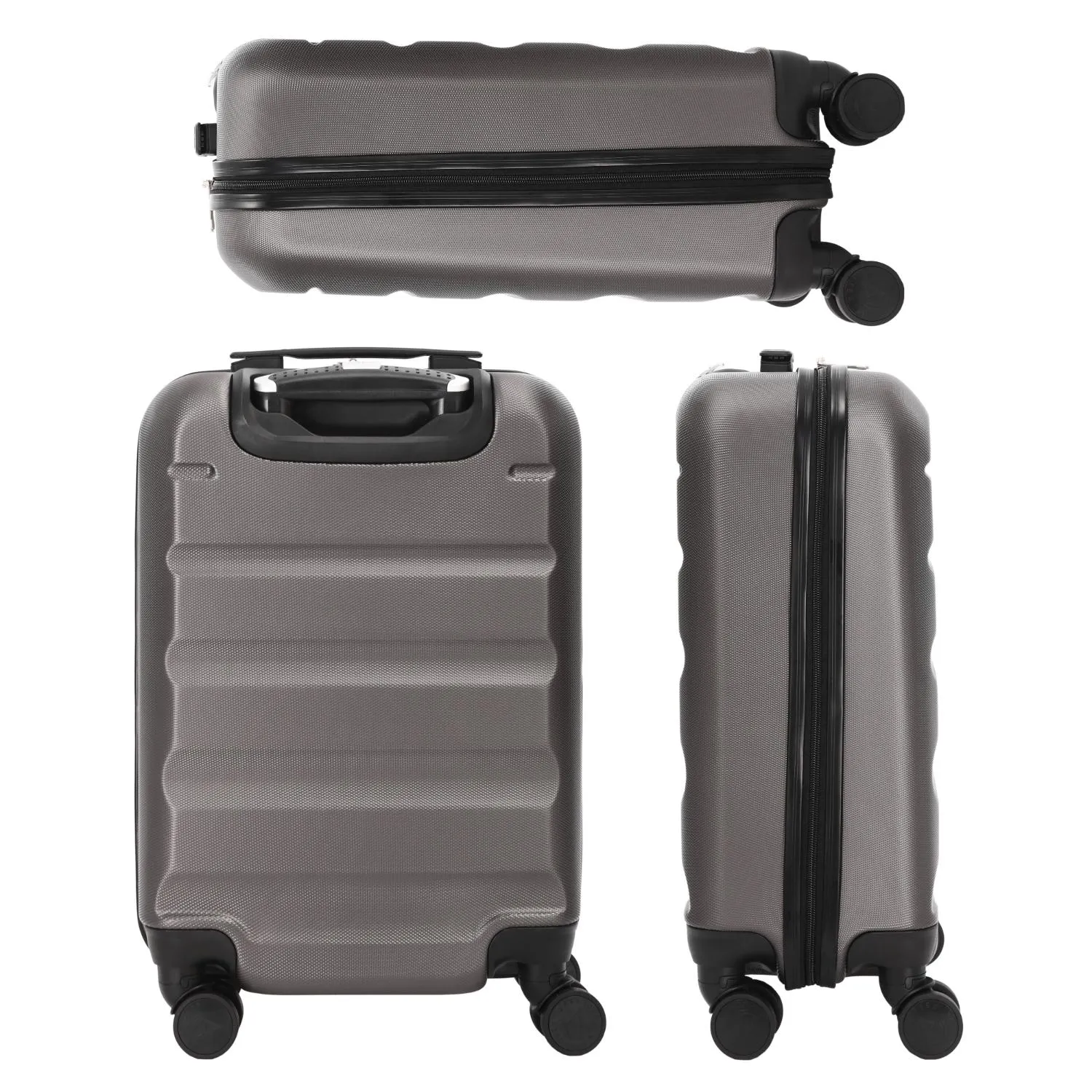 Aerolite Hard Shell 3 Piece Lightweight Suitcase Complete Luggage Set (Cabin 21"   Medium 25"  Large 29" Hold Luggage Suitcase)