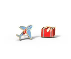 Airplane & Suitcase Earrings