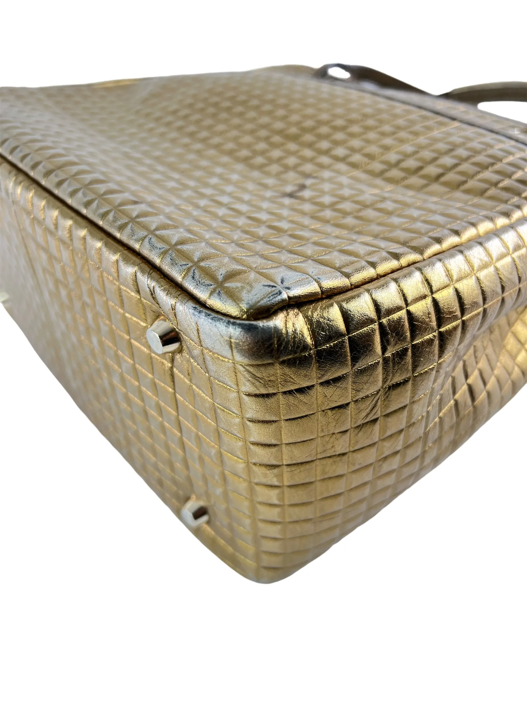 Anya Hindmarch Gold Leather Handbag