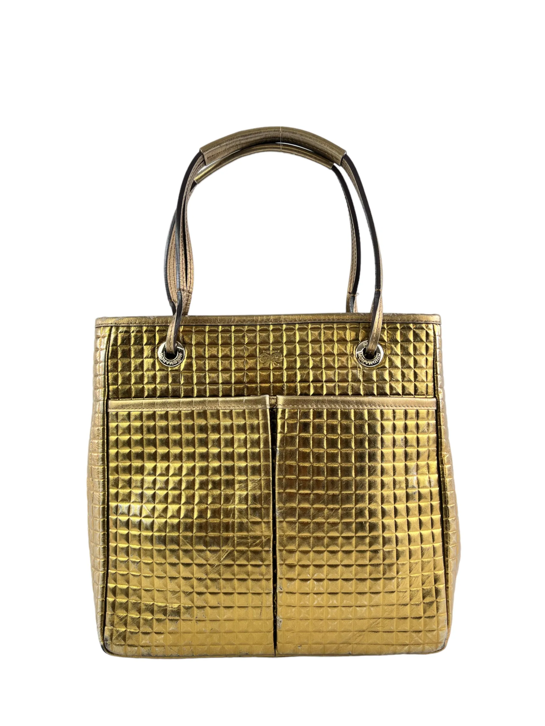 Anya Hindmarch Gold Leather Handbag