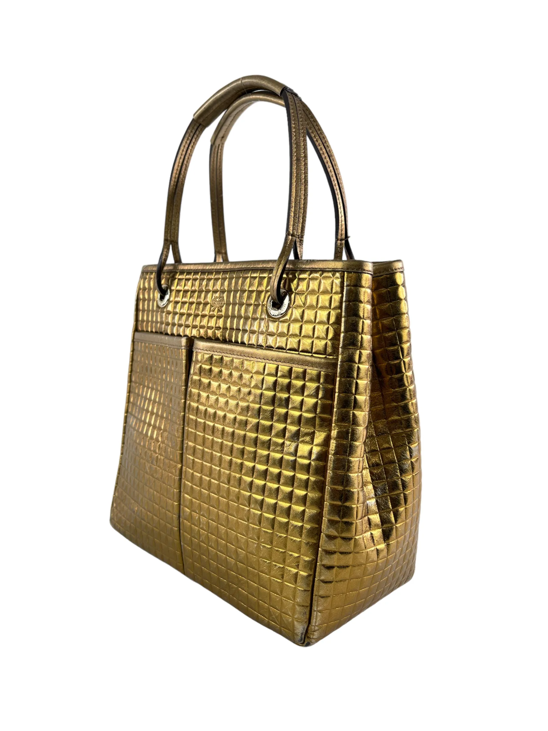 Anya Hindmarch Gold Leather Handbag