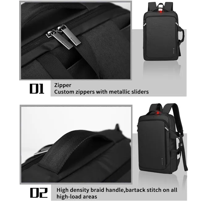 Aoking Business Laptop Briefcase Backpack