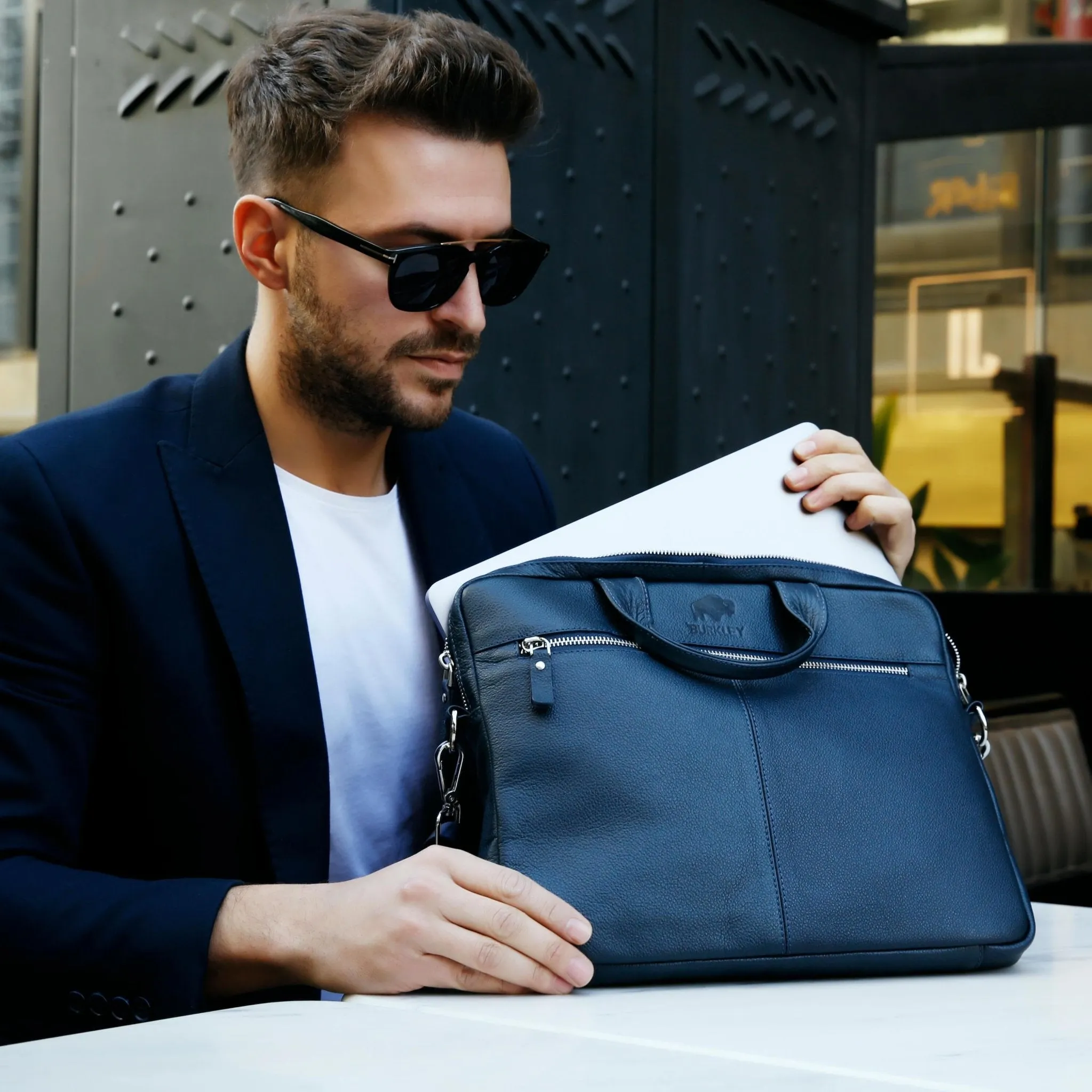 Apollo Business Briefcase, Pebble Black