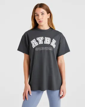 AYBL Sports Oversized T Shirt - Charcoal