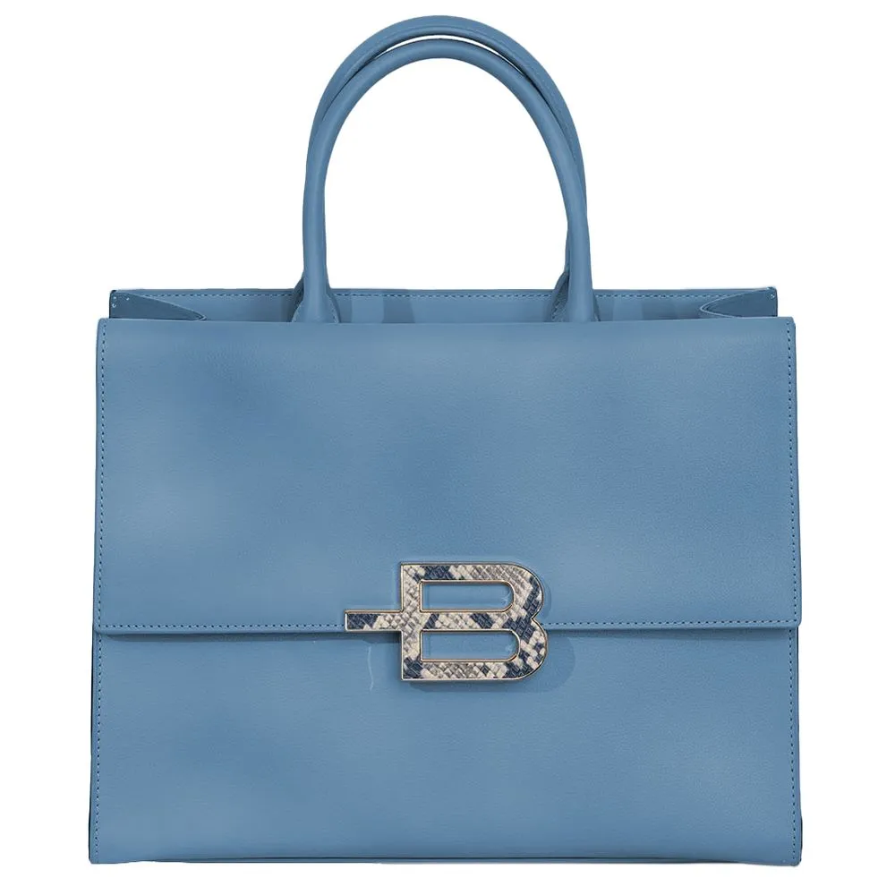 Baldinini Trend Chic Calfskin Handbag with Magnet Women's Detail