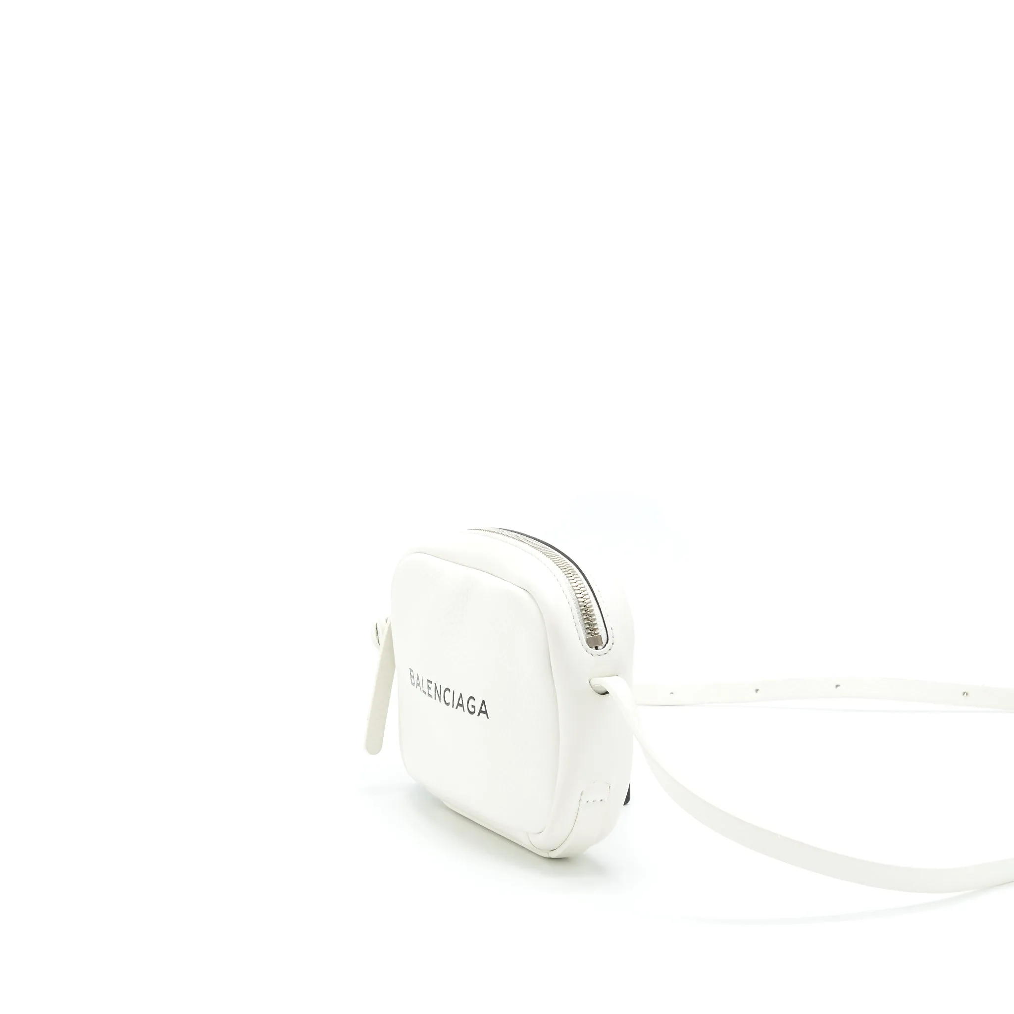 Balenciaga Mini Camera Crossbody Bag White