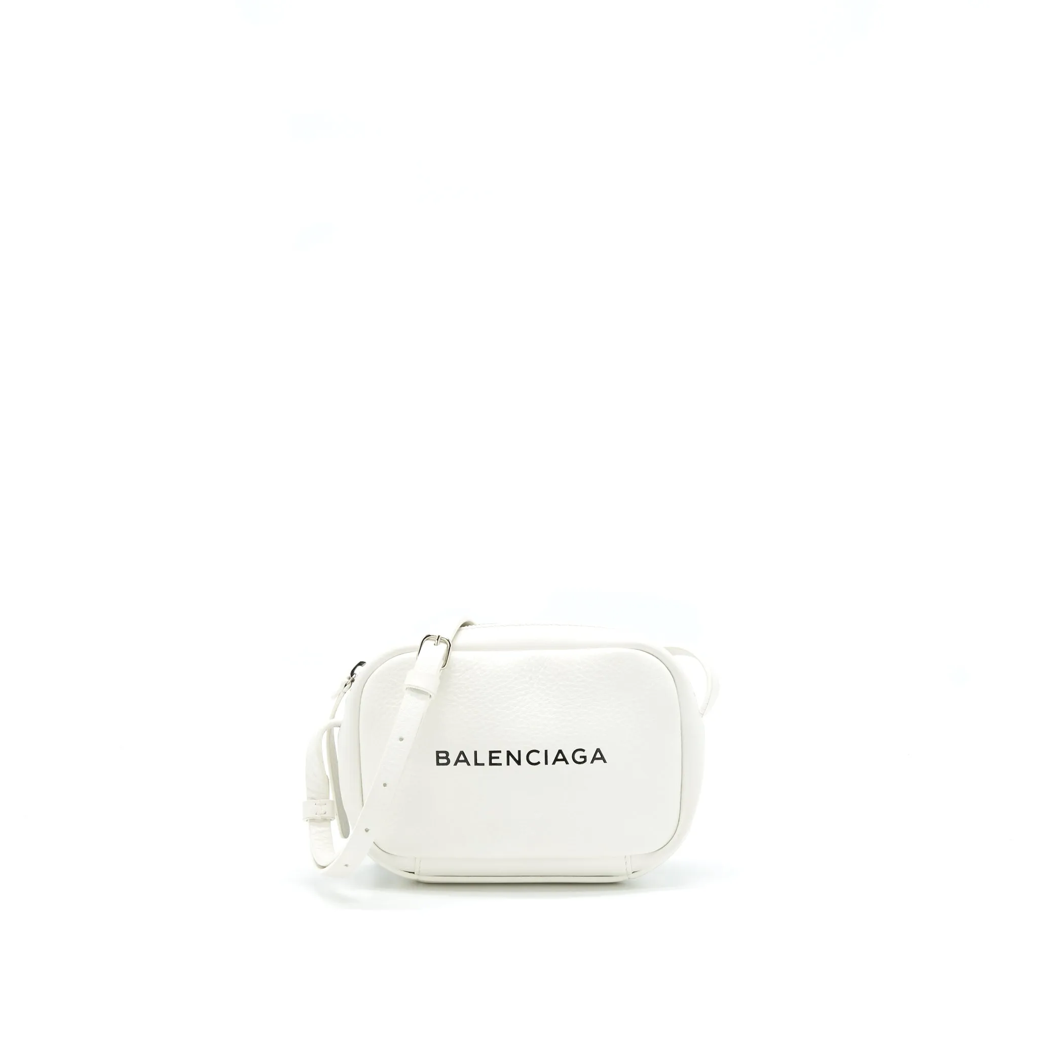 Balenciaga Mini Camera Crossbody Bag White