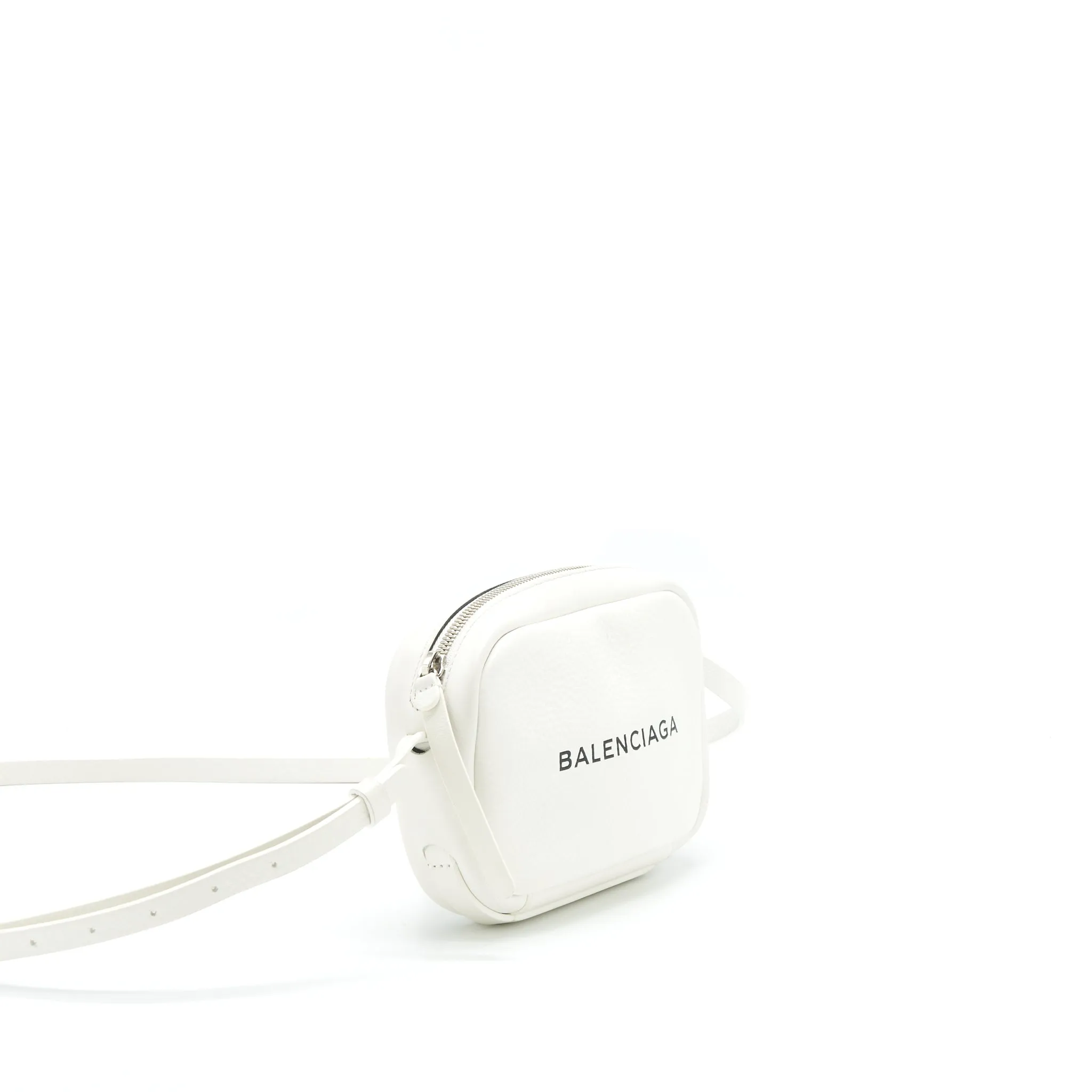 Balenciaga Mini Camera Crossbody Bag White