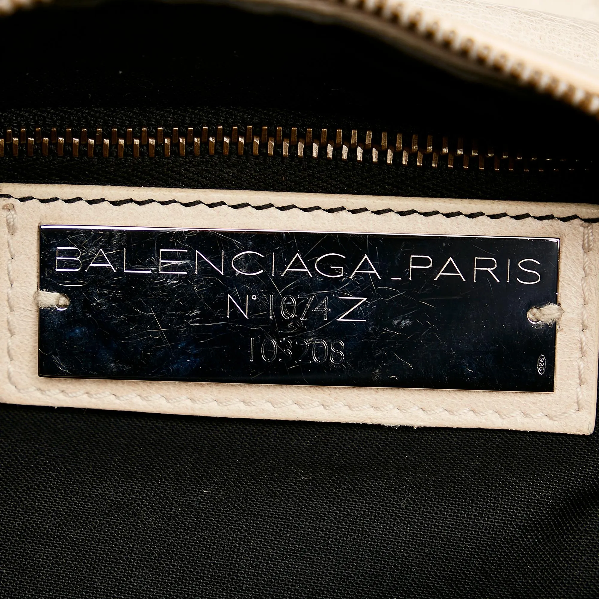 Balenciaga Motocross Classic City Lambskin Leather Satchel (SHG-29309)