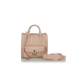 Balenciaga Padlock All Afternoon Leather Satchel (SHG-26768)