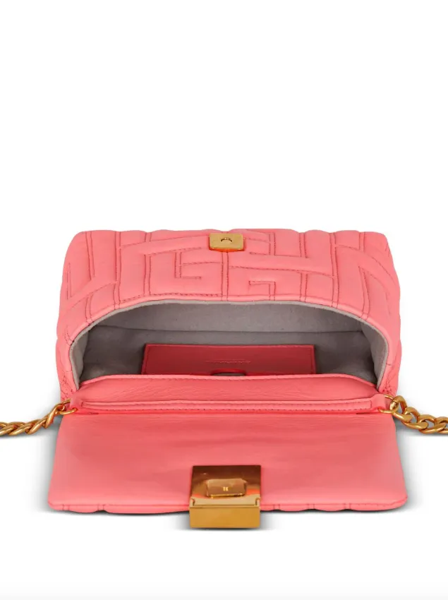 Balmain mini 1945 Soft quilted tote bag