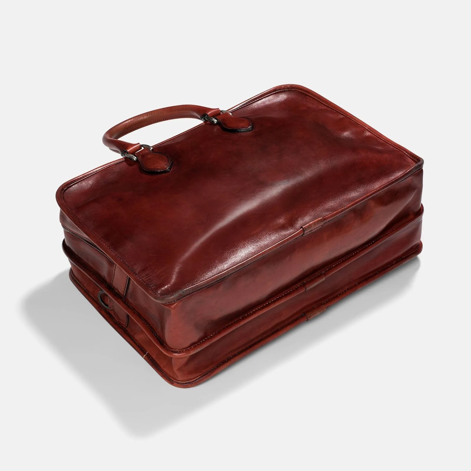 Berluti Deux Jour Large Briefcase Venezia Red