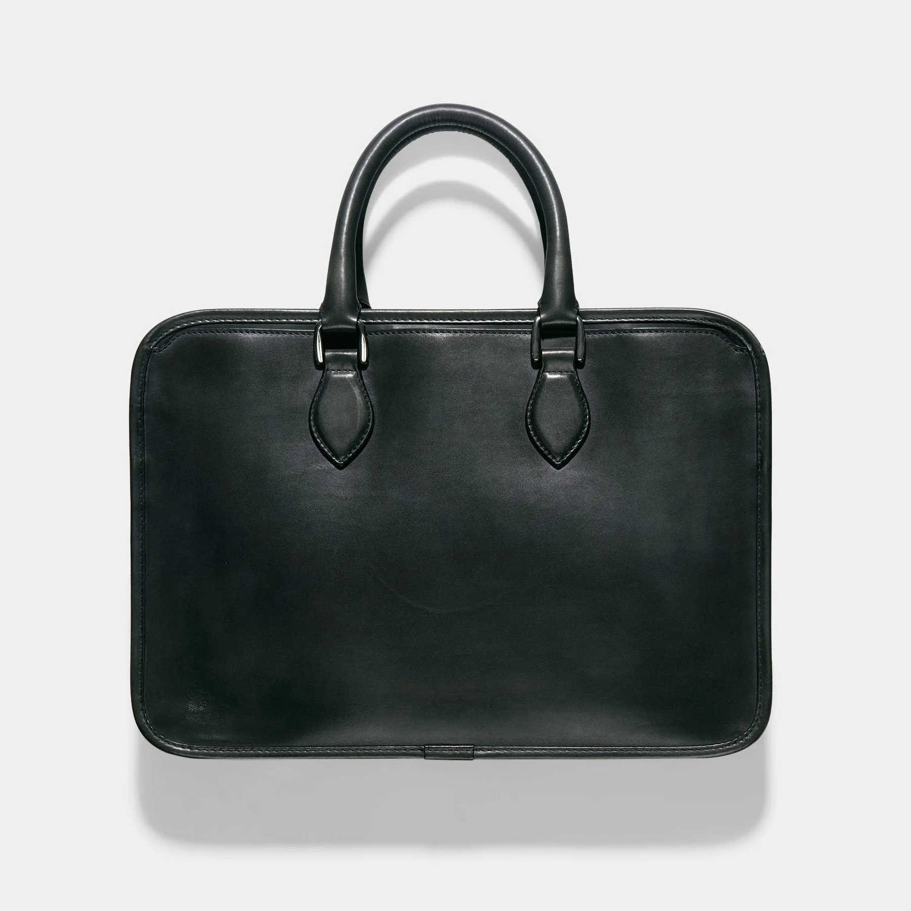 Berluti Un Jour Dark Green Venezia Leather Briefcase