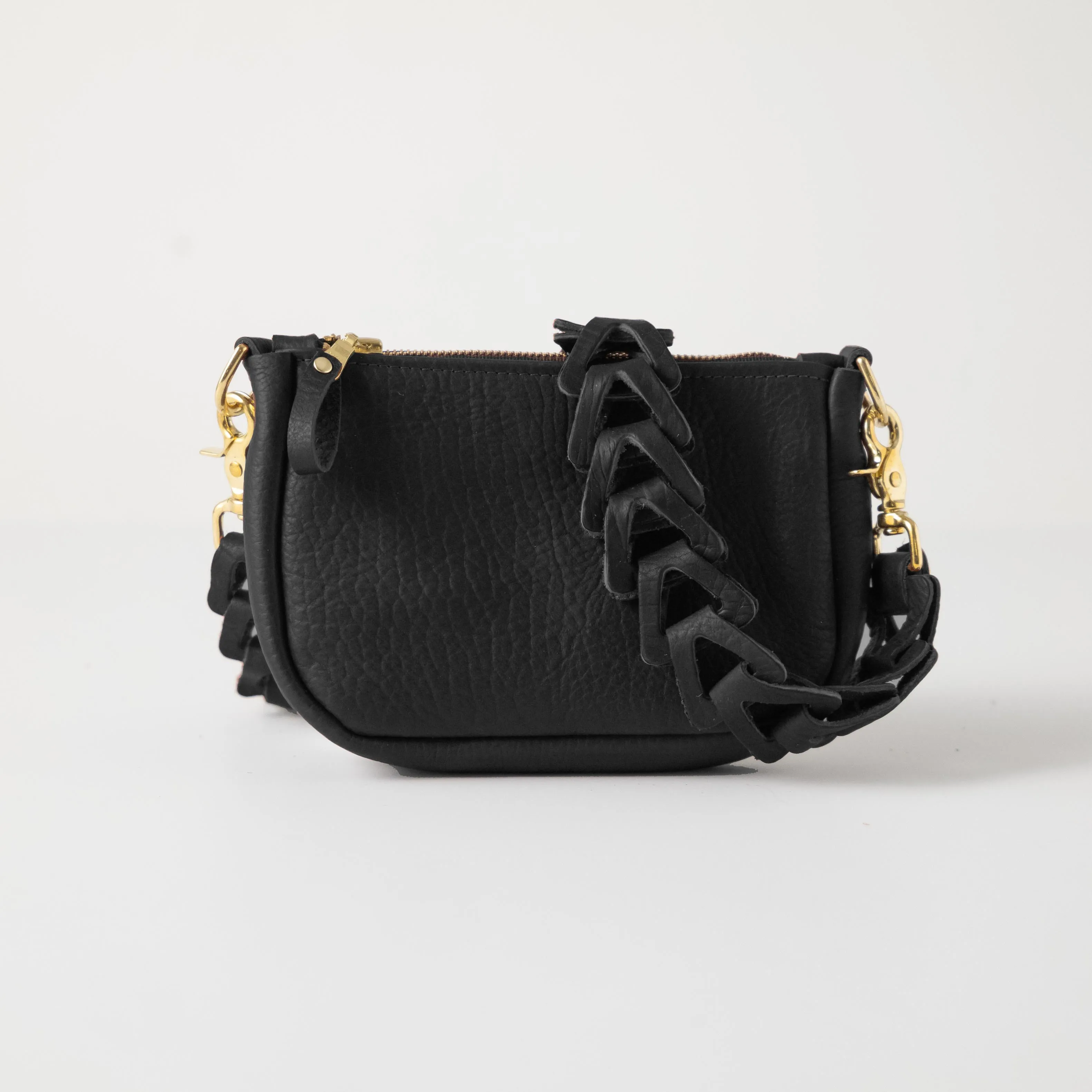 Black Bison Mini Crossbody Bag