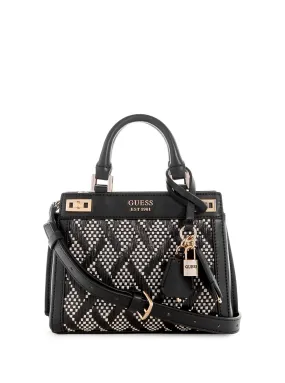 Black Katey Mini Satchel Bag