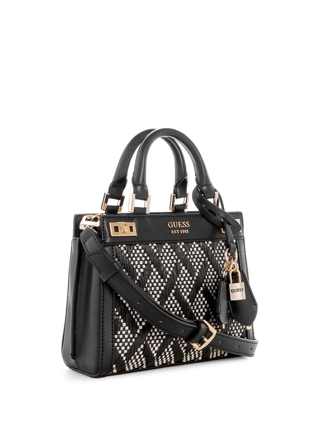 Black Katey Mini Satchel Bag